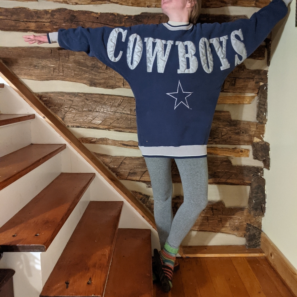 Vtg Dallas Cowboys TX NFL Crewneck Sweatshirt XL